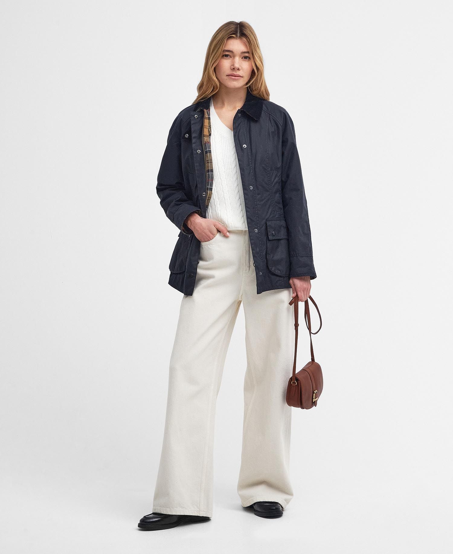 Barbour Women Beadnell Wax Navy