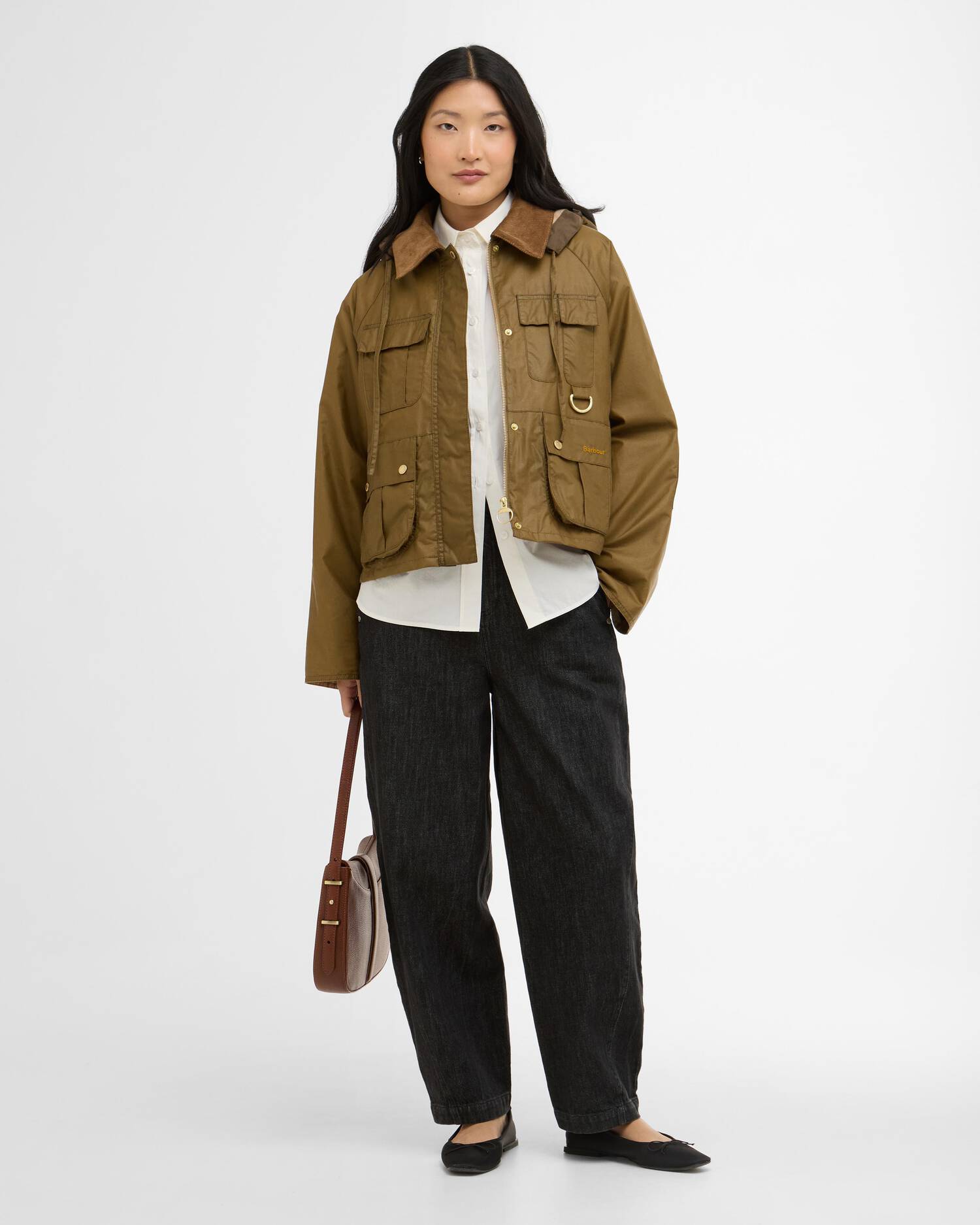Barbour Women Liza Waxed Jacket Sand – Store Du Nord