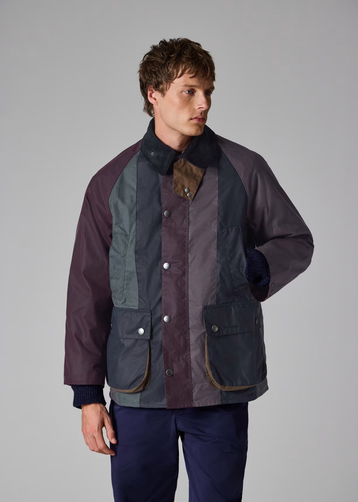 Barbour x Paul Smith Striped Oversized Bedale Wax Jacket – Store