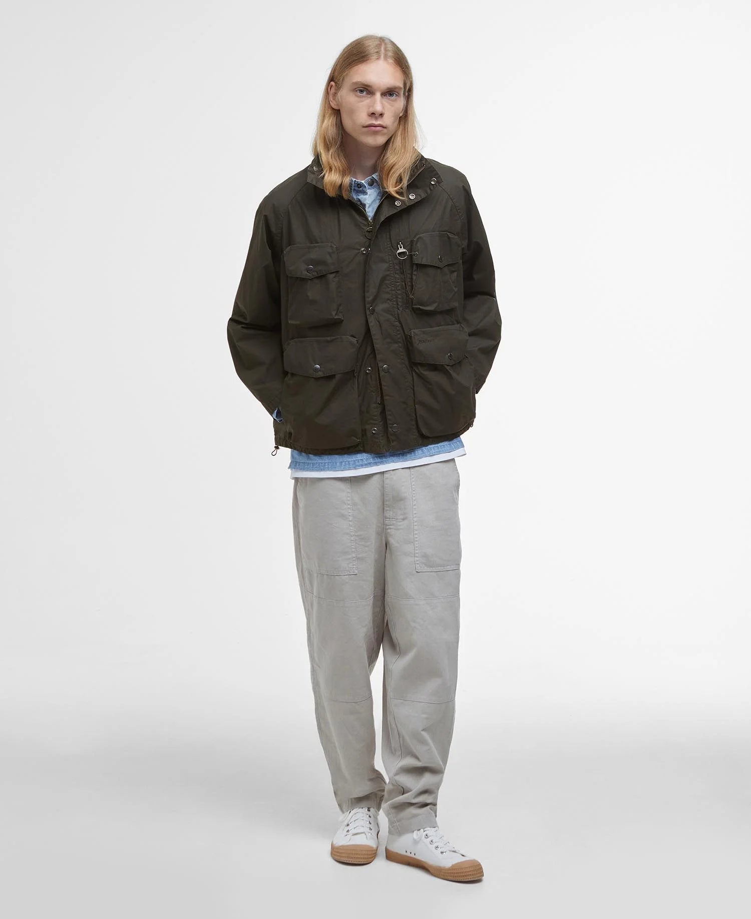 Barbour Westmorland Showerproof Pigment Green/Breen – Store Du Nord