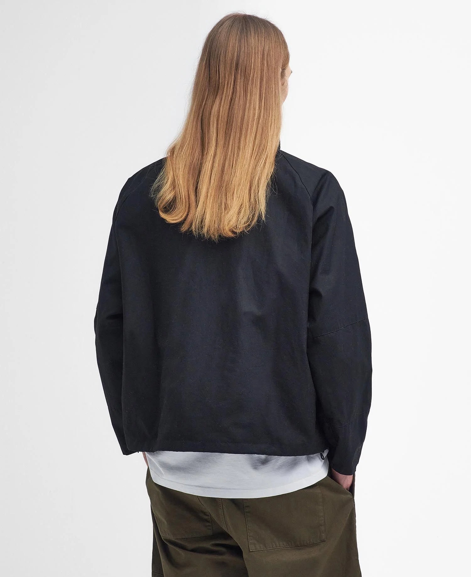 Barbour Modified Dryfly Wax Jacket Black