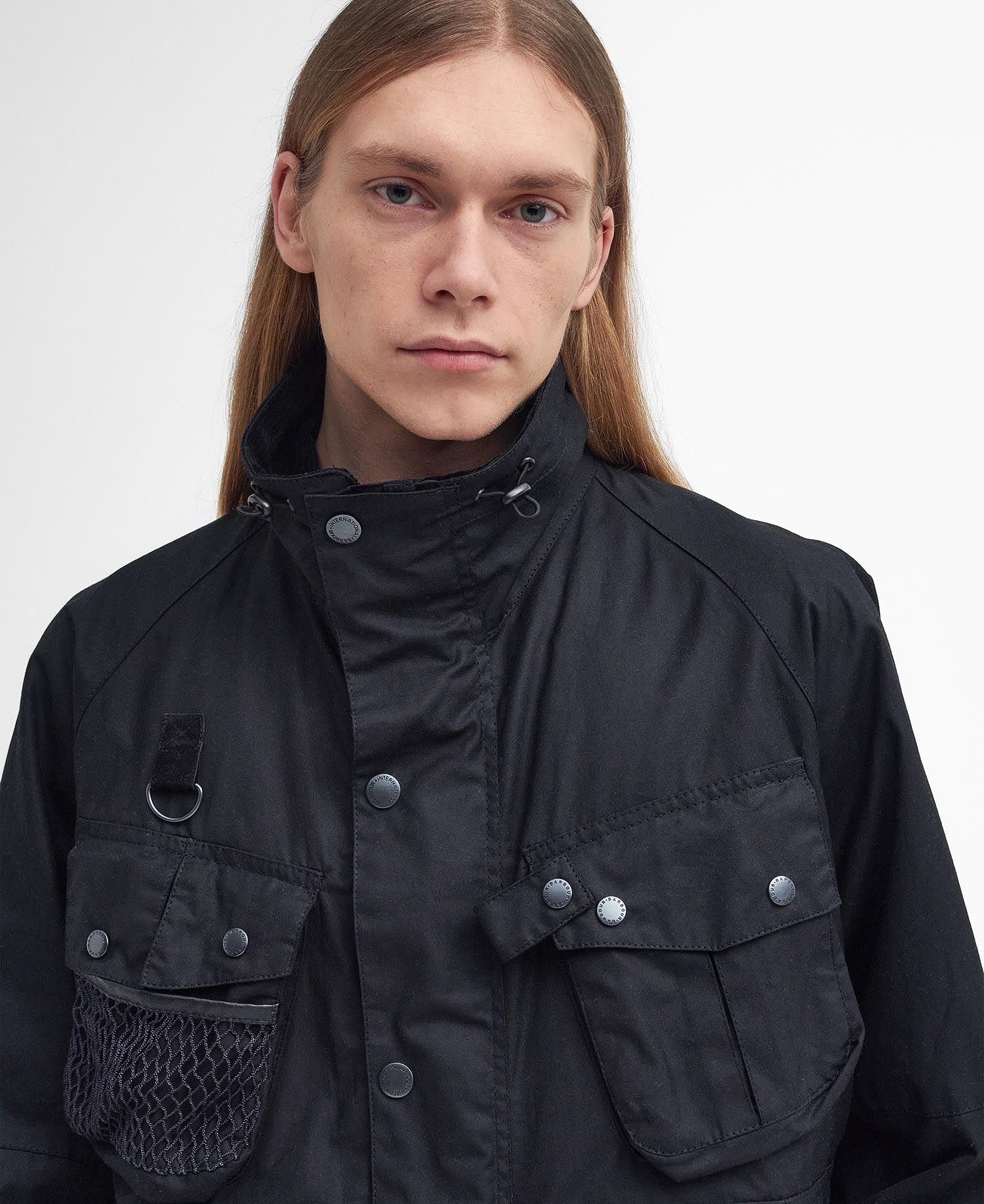 Barbour Modified Dryfly Wax Jacket Black