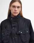 Barbour Modified Dryfly Wax Jacket Black