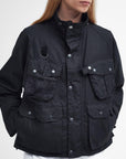 Barbour Modified Dryfly Wax Jacket Black