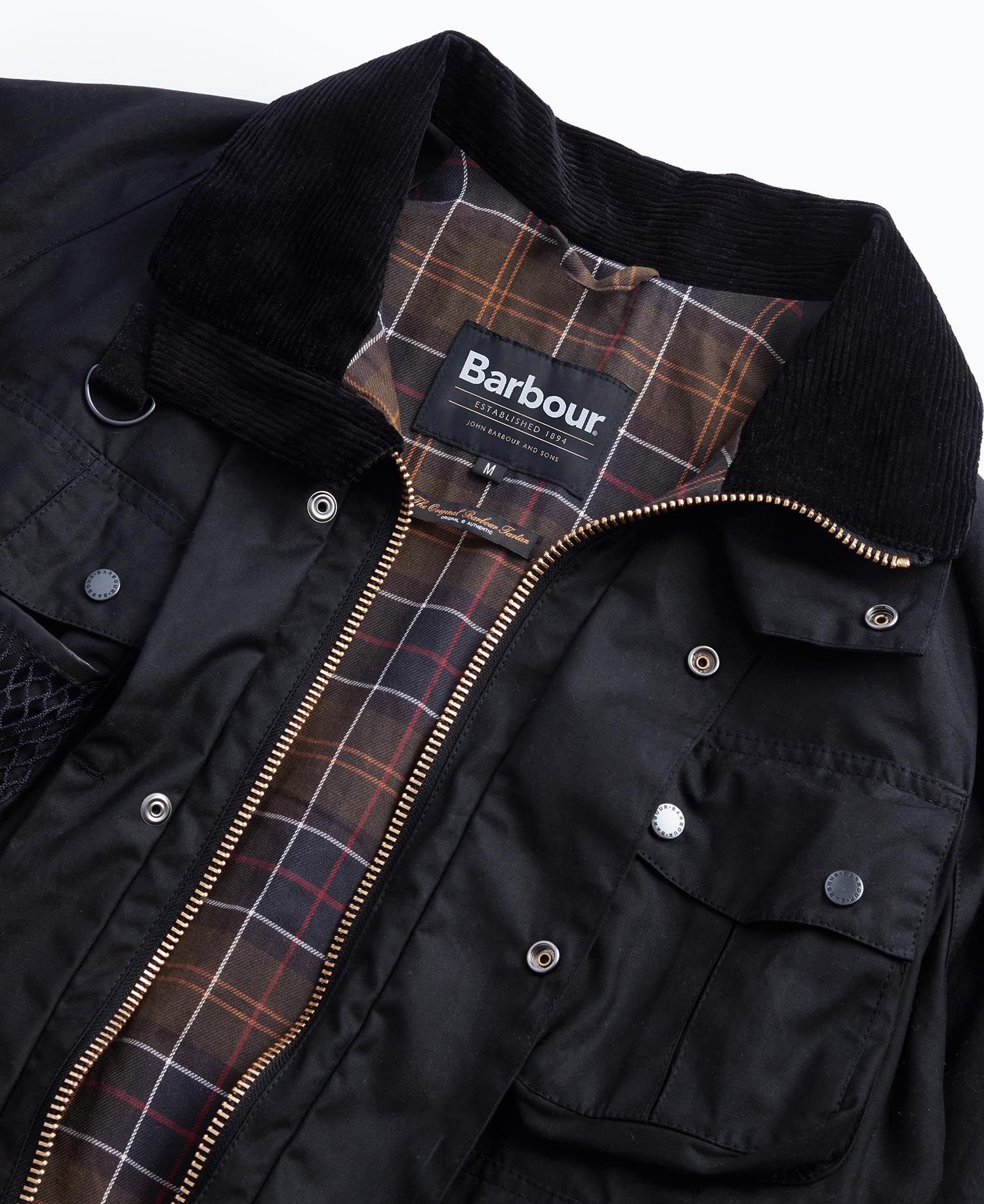 Barbour Modified Dryfly Wax Jacket Black