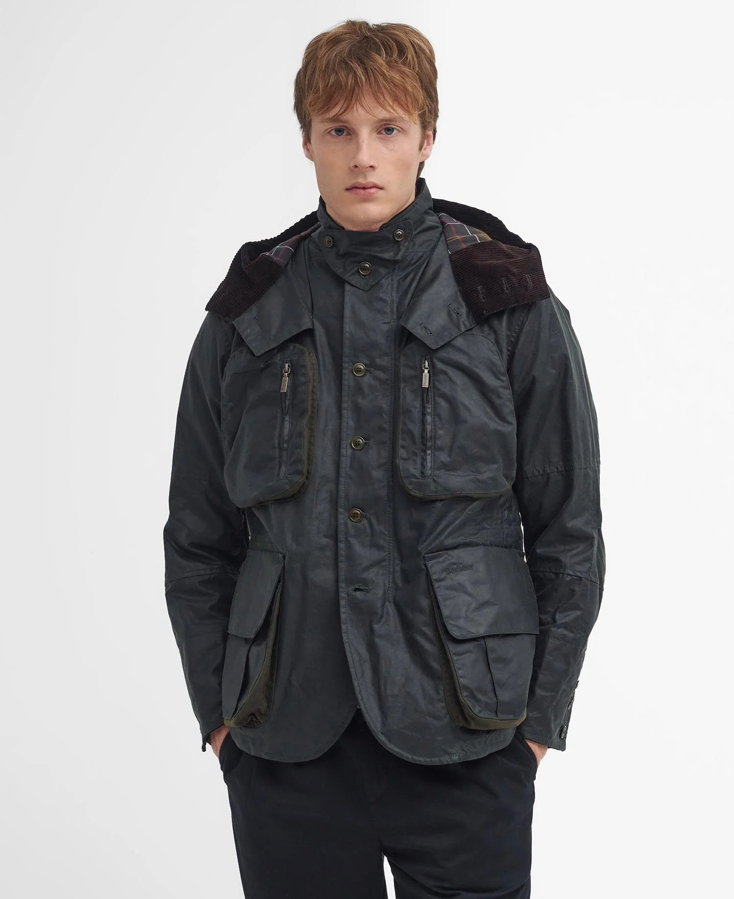 Barbour x To Ki To Outland Wax Jacket Sage