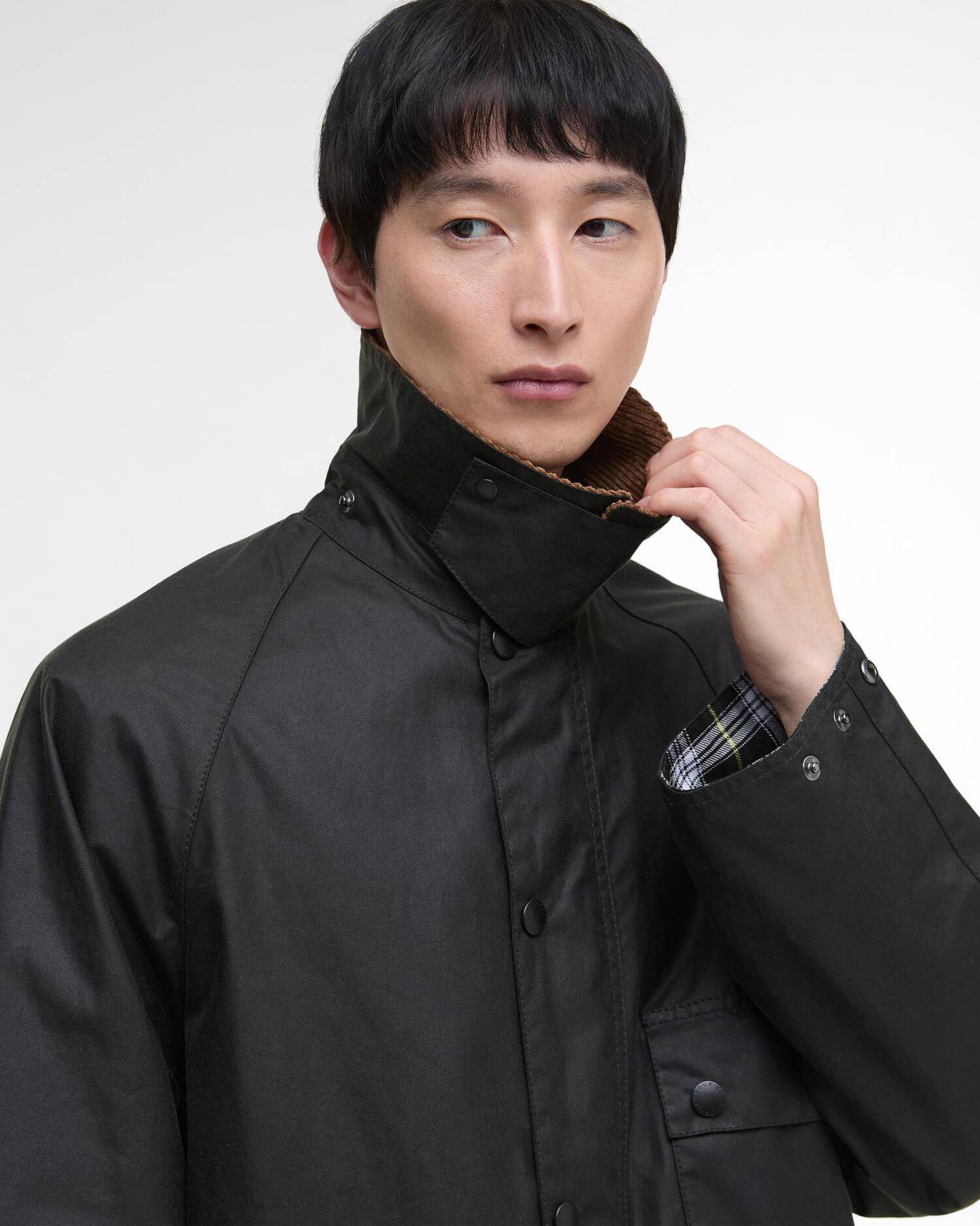 Barbour OS Solway Wax Jacket Sage