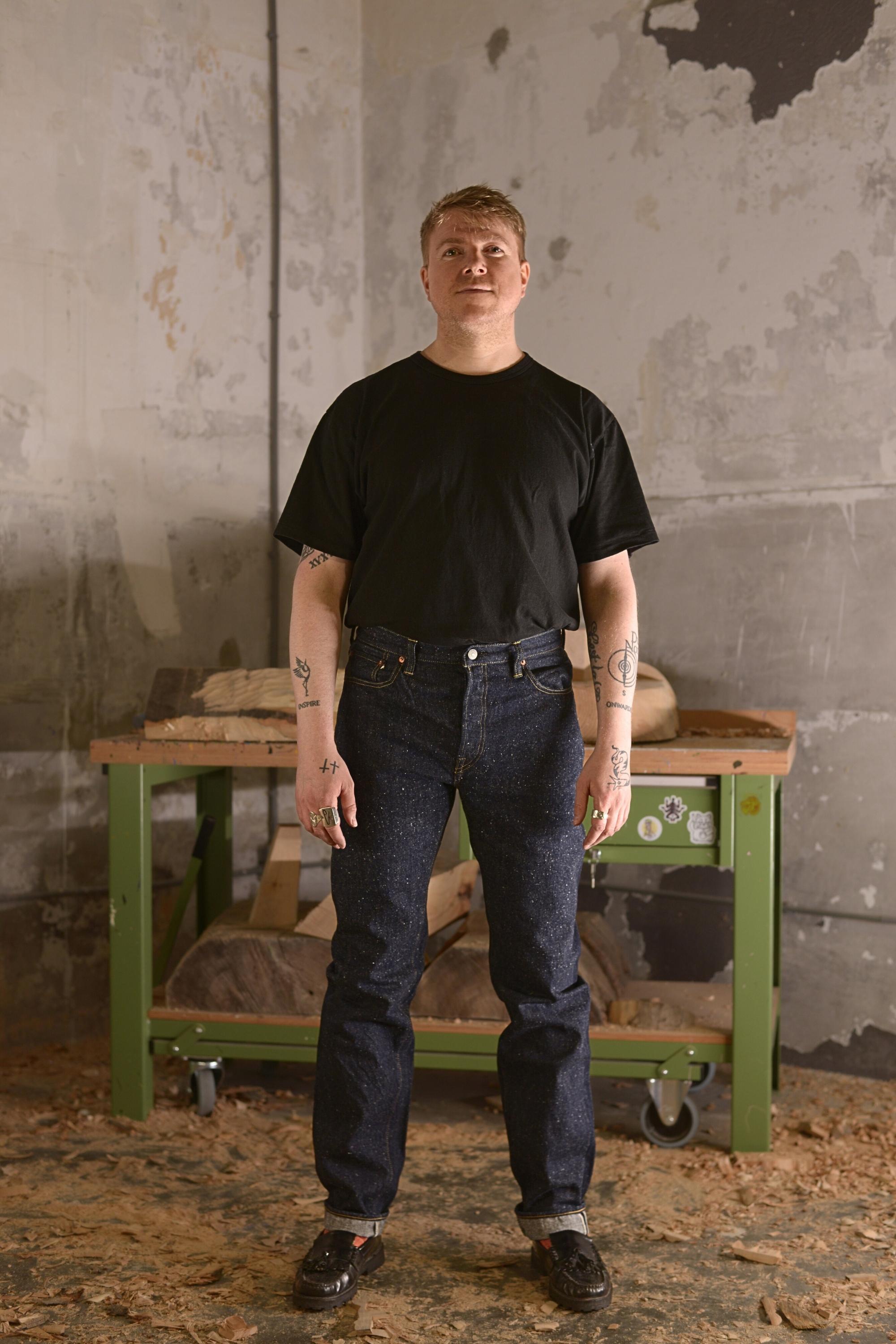 Omoto Denim 0412 Nep Denim Straight Fit Jeans 16oz.