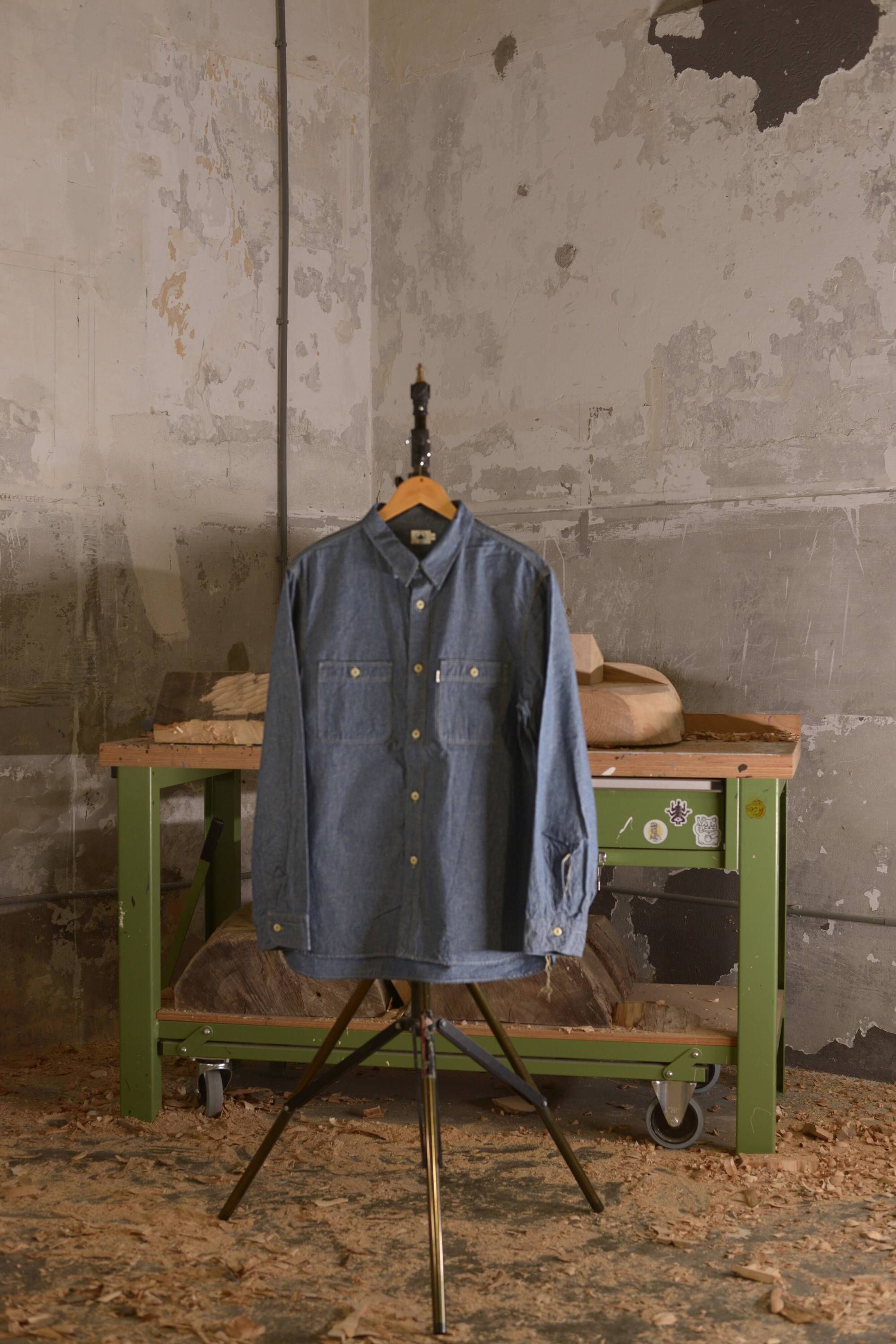 Omoto Denim 5017 High Density Chambray Shirt 5.5oz