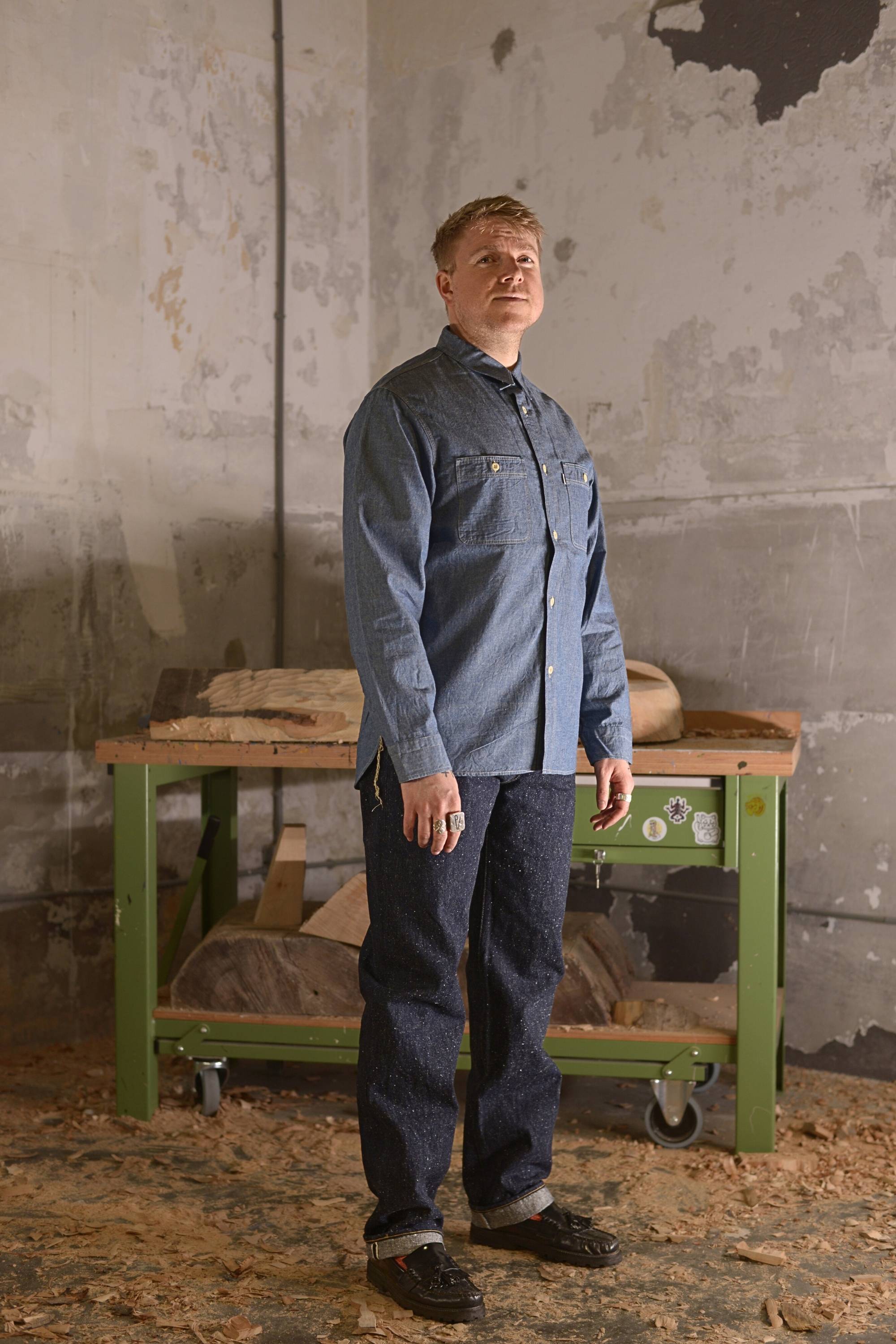 Omoto Denim 5017 High Density Chambray Shirt 5.5oz