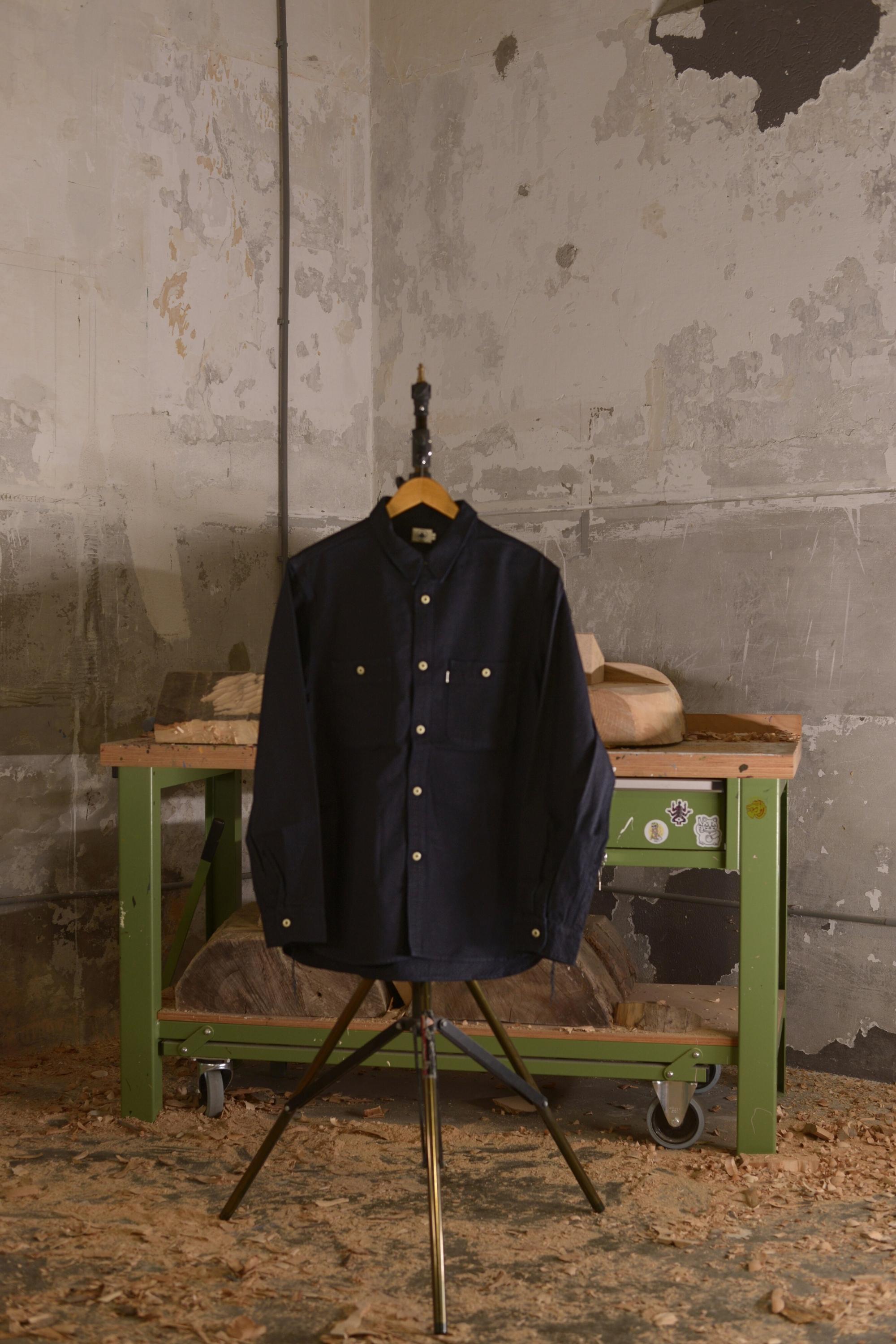 Omoto Denim 5019 Ichimatsu Denim Shirt 8oz.