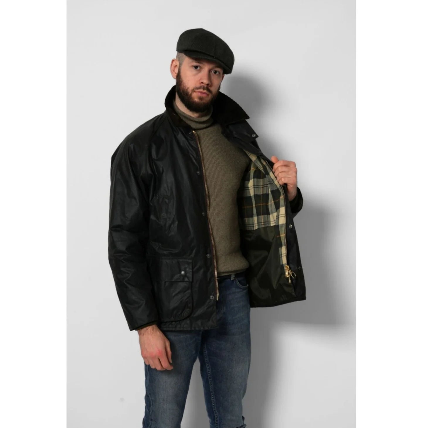 Barbour Bedale Wax Sage