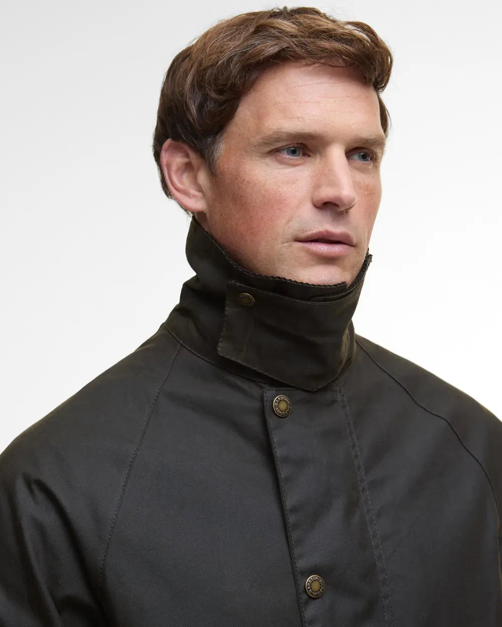 Barbour Country Wax Mac Jacket Olive