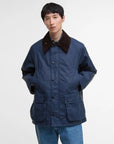 Barbour Oversized Bedale Waxed Jacket Cobalt Blue