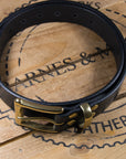 B&M Belt Garrison Black/Brass