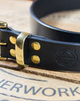 B&M Belt Garrison Black/Brass