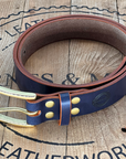 Barnes and Moore Belt Garrison Blue/Brass