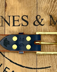 Barnes and Moore Belt Garrison Blue/Brass
