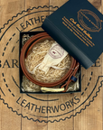 Barnes and Moore Belt Garrison Blue/Brass