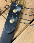 B&M Belt Slim Black/Brass