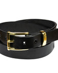 B&M Belt Slim Black/Brass