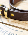 B&M Belt Slim Deep Honey/Brass