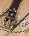 B&M Belt Slim Deep Honey/Brass