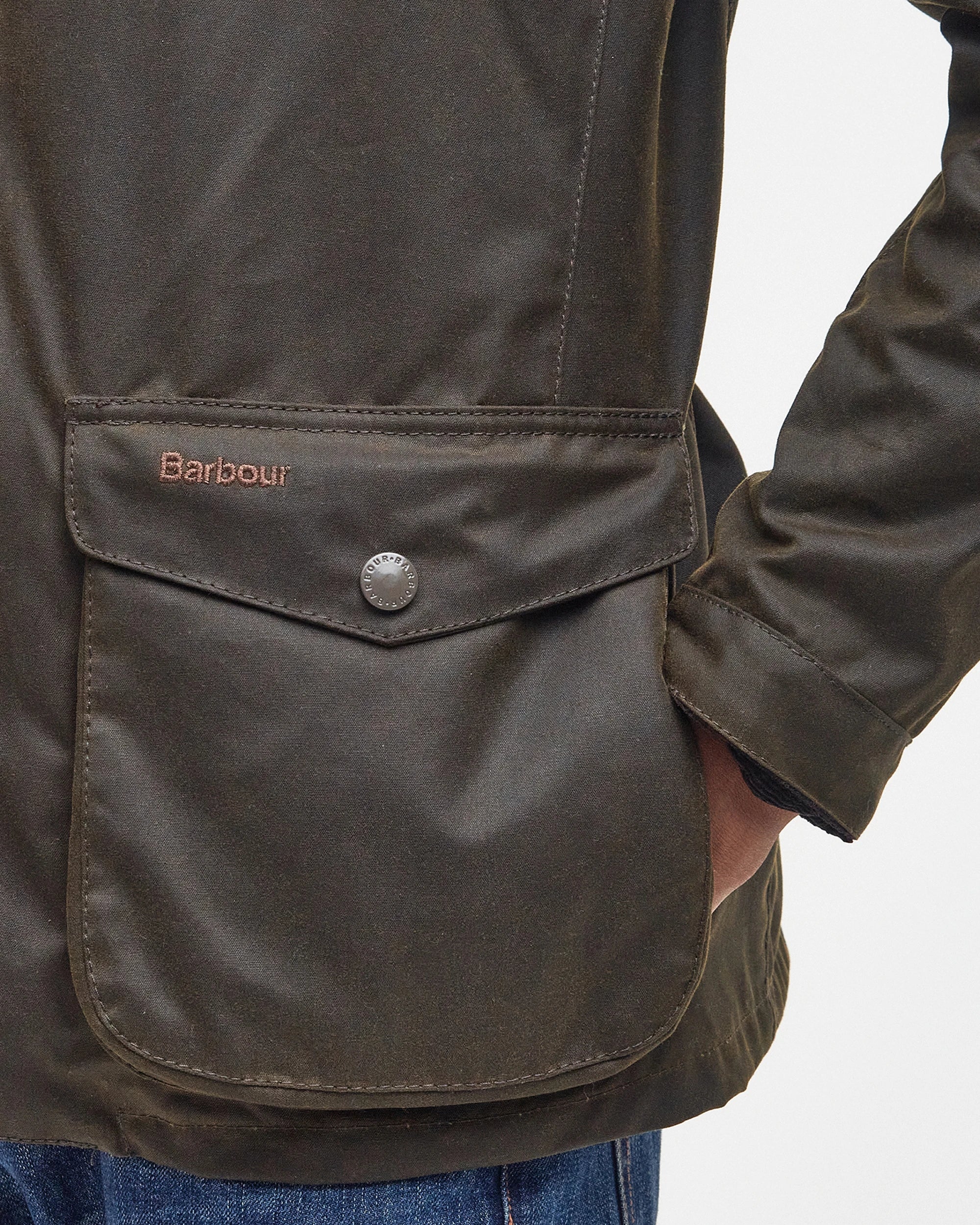 Barbour Ogston Wax Olive