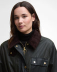 Barbour Women Milda Waxed Trench Coat Fern/Sage/Ancient