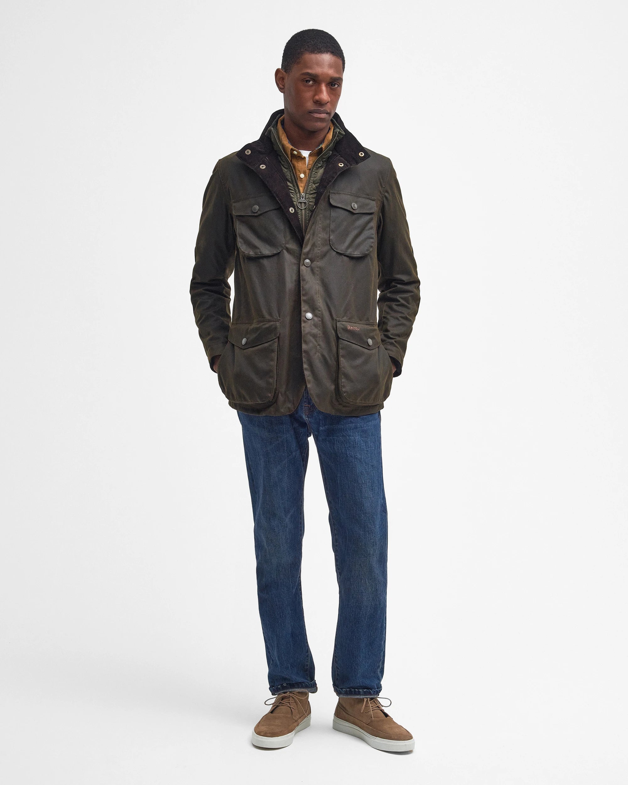 Barbour Ogston Wax Olive