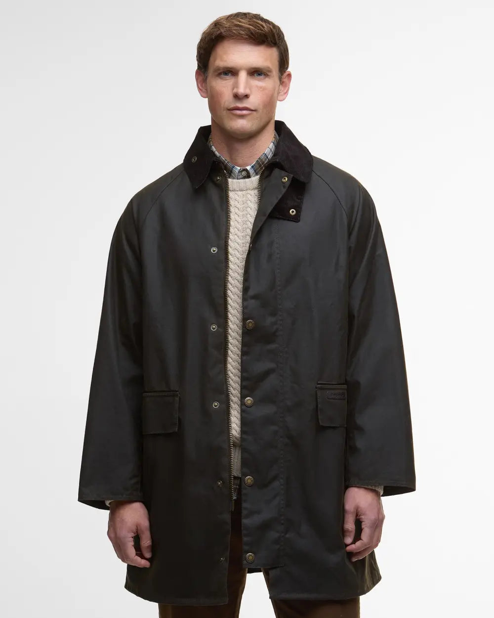 Barbour Country Wax Mac Jacket Olive