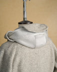 Motiv Mandarin Coat Undyed Wool Gray/Ecru