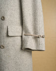 Motiv Mandarin Coat Undyed Wool Gray/Ecru