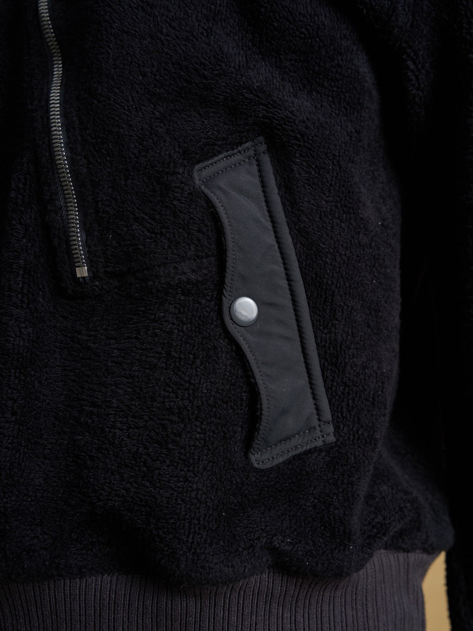 Motiv Stealth Hoodie Cotton-Yak Towel Cloth Black