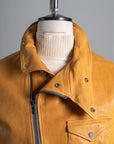 Motiv Sidcot Leather Jacket  Straw