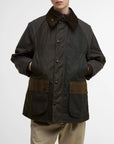 Barbour Oversized Bedale Patchwork Wax Jacket Sage (multi)
