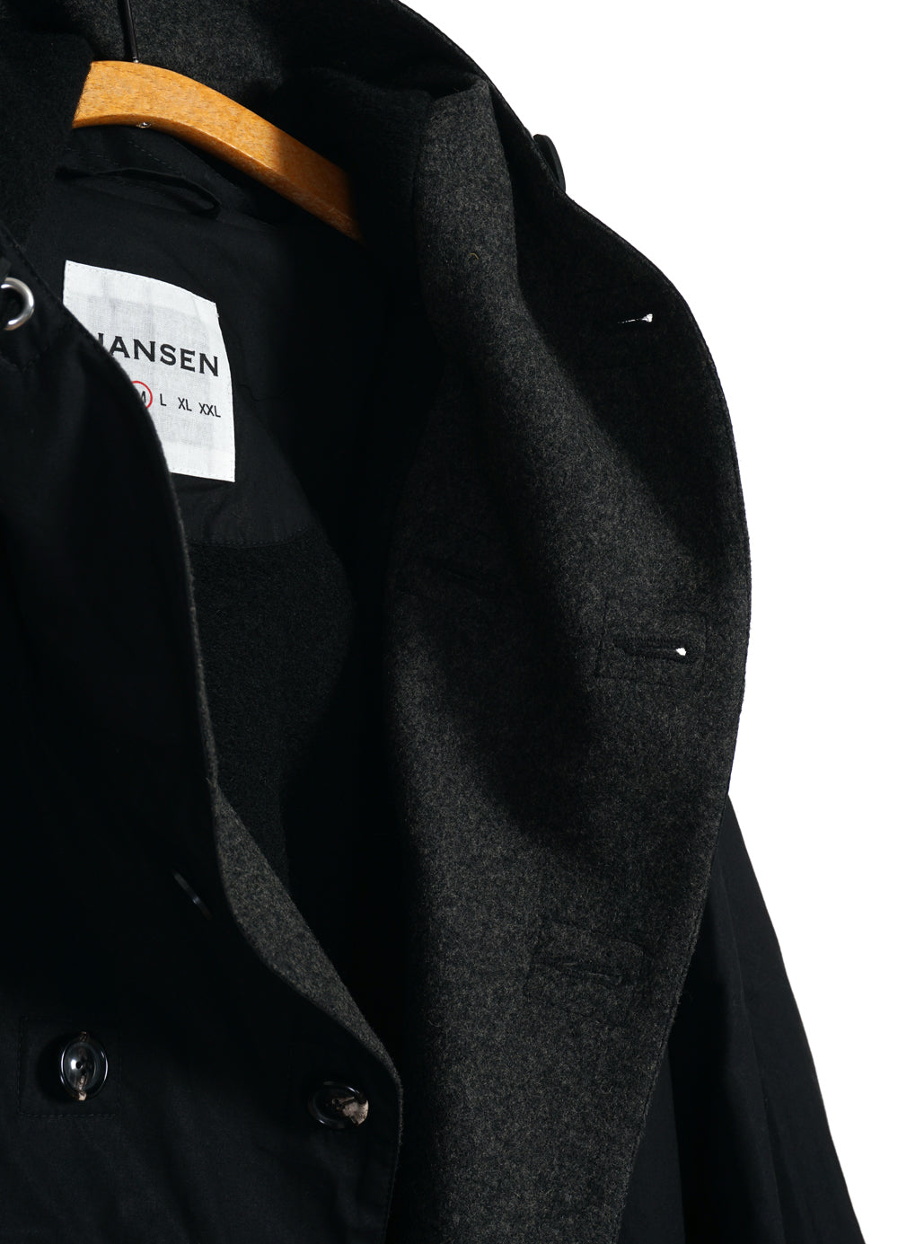 HG Storm Waxed Hooded Parka Nero