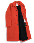 HG Morten Long Coat Waxed Orange