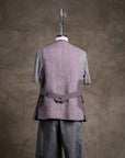 Motiv Wrapped Hunting Vest Heavy Linen Violet