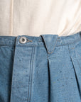 Motiv Pleat Denim Trousers Donegal Denim/Horizon