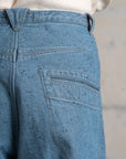Motiv Pleat Denim Trousers Donegal Denim/Horizon