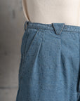 Motiv Pleat Denim Trousers Donegal Denim/Horizon