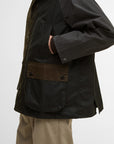Barbour Oversized Bedale Patchwork Wax Jacket Sage (multi)