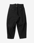 Calmlence Triple Pleated Wide Tapered Dress Pants Black