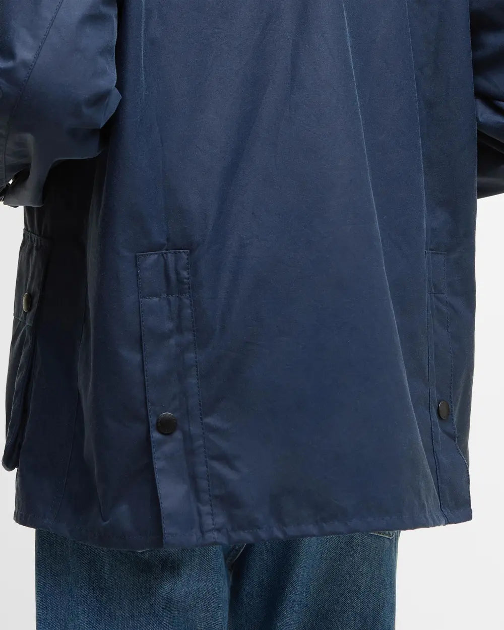 Barbour Oversized Bedale Waxed Jacket Cobalt Blue