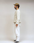 Nigel Cabourn Mountaineer Crew Knit Ivory Wool