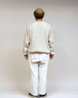 Nigel Cabourn Mountaineer Crew Knit Ivory Wool