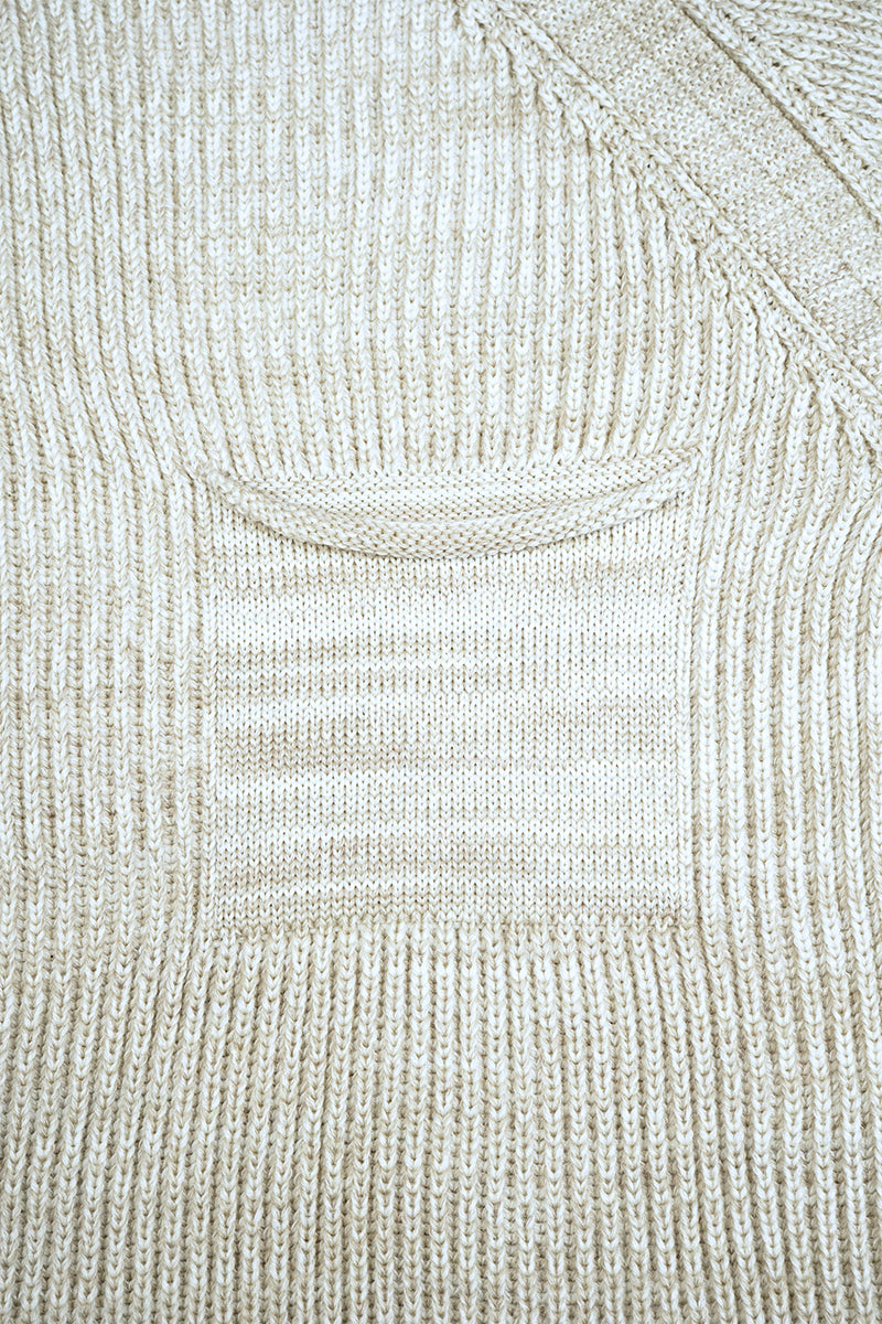 Nigel Cabourn Mountaineer Crew Knit Ivory Wool