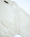 Nigel Cabourn Mountaineer Crew Knit Ivory Wool