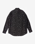 Calmlence Regular Collar Shirt Black Print